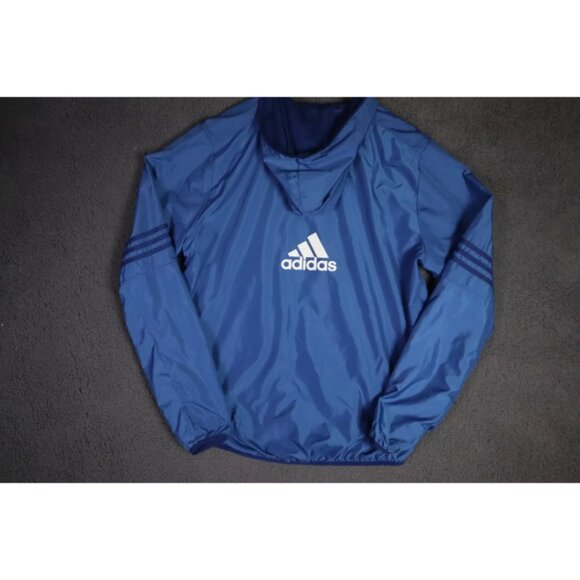 Adidas Climaproof Track Jacket Adult L Blue Boston Marathon Hooded Logo Graphic - Picture 6 of 8